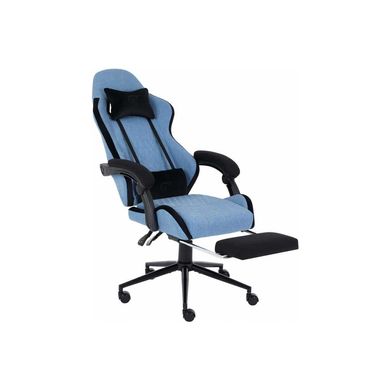 Крісло ігрове GT Racer X-2324 Light Blue/Black (X-2324 Fabric Light Blue/Black Suede)