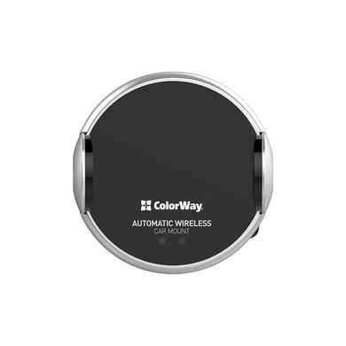 Універсальний автотримач ColorWay AutoSense Car Wireless Charger 15W (Dashboard + Air Vent) (CW-CHAW039Q-BK)
