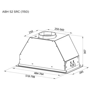 Витяжка кухонна Pyramida ABH 52 SRC (1150) GWH