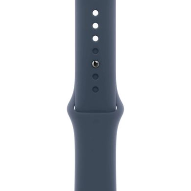 Смарт-годинник Apple Watch Series 9 GPS 45mm Silver Aluminium Case with Storm Blue Sport Band - S/M (MR9D3QP/A)