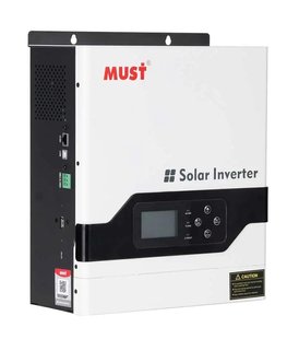 Гiбрiдне ДБЖ MUST PV18-3224VPM, 3200W, 24V, ток заряда 60A, 160-275V, MPPT (60А, 160 Vdc)