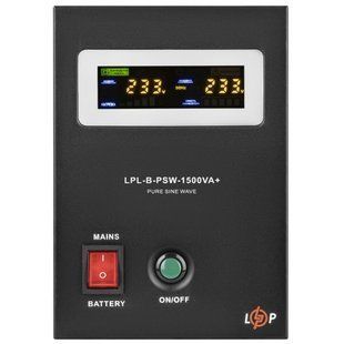 Пристрій безперебійного живлення LogicPower LPL-B-PSW-1500VA+ ( 1050W ) 12V (37700)