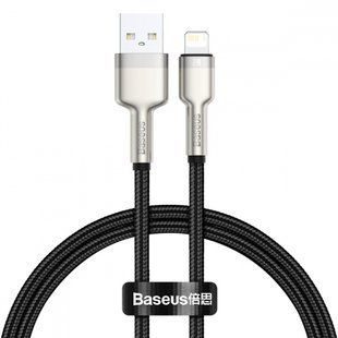 Кабель Baseus Cafule Metal 2.4A AM / Lightning 0.25m Black (CALJK-01)