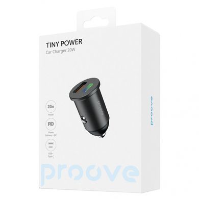 Автомобільний зарядний пристрій Proove Tiny Power 20W Black (ACTP20110001)