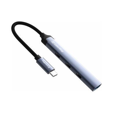 Концентратор ColorWay USB-C 4-in-1 USB-C2.0х3/USB3.0 (CW-HUB07)