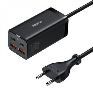 Мережевий зарядний пристрій Baseus GaN3 Pro Desktop Fast Charger 2U+2C Black