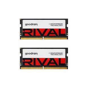 Модуль пам'яті для ноутбука SoDIMM DDR5 32GB (2x16GB) 5600 MHz Rival Goodram (GGEES5-56L40S/32GDC)