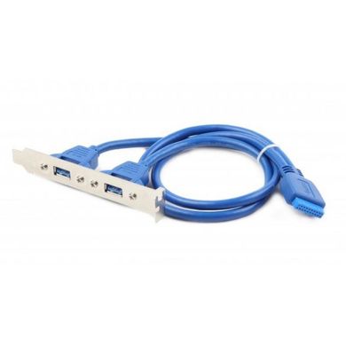 Кабель для передачі даних USB 3.0 розетка на кронштейні 10P 45 см Cablexpert (CC-USB3-RECEPTACLE)