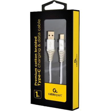 Дата кабель USB 2.0 AM to Type-C 1.0m Cablexpert (CC-USB2B-AMCM-1M-BW2)