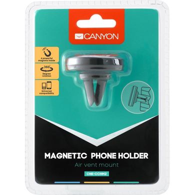 Універсальний автотримач CANYON Car air vent magnetic phone holder (CNE-CCHM2)