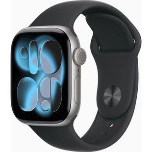 Смарт-годинник Apple Watch Series 11&nbsp;GPS&nbsp;42mm&nbsp;Space Grey Aluminium Case with Black Sport Band - S/M (MEQW4RK/A)