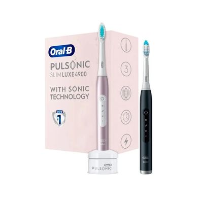 Електрична зубна щітка Oral-B 4900 S411.526.3H Pulsonic Slim Luxe RoseGold + MatteBlack