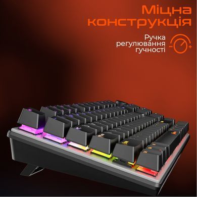 Клавіатура Meetion MK008 Pro USB Type-C Black (MT-MK008Pro-W-RUA)