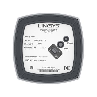 Точка доступу Wi-Fi Linksys MX5502-KE