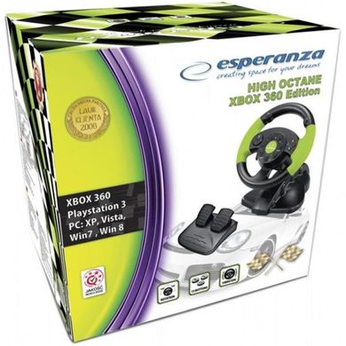 Кермо Esperanza PC/PS3/XBOX 360 Black-Green (EG104)