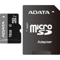 Карта пам'яті ADATA 16GB microSD class 10 UHS-I (AUSDH16GUICL10-RA1)