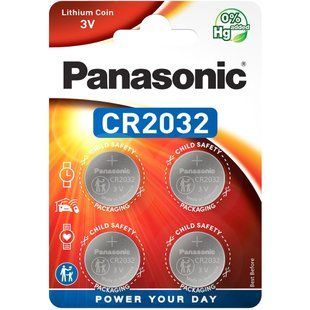 Батарейка Panasonic CR 2032 Lithium * 4 (CR-2032EL/4B)