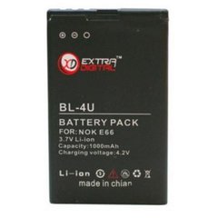 Акумуляторна батарея для телефону Extradigital Nokia BL-4U (1000 mAh) (BMN6271)