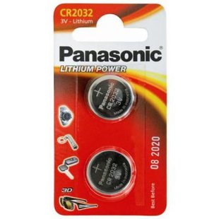 Батарейка PANASONIC CR 2032 Lithium * 1 (CR-2032EL/2B)