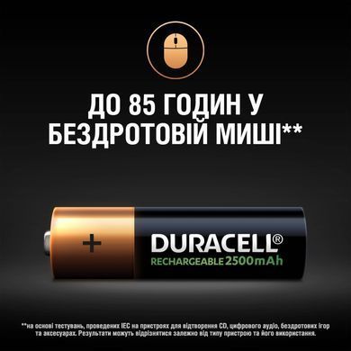 Акумулятор Duracell AA HR6 2500mAh * 4 (5000394057203 / 5007308)