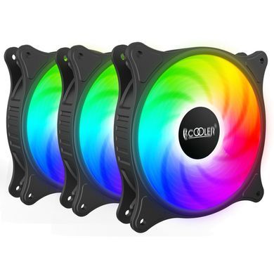 Кулер до корпусу PcСooler FX 120 ARGB BK 3in1