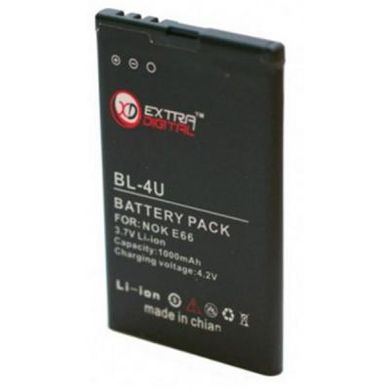 Акумуляторна батарея для телефону Extradigital Nokia BL-4U (1000 mAh) (BMN6271)
