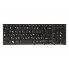 Клавіатура ноутбука PowerPlant TOSHIBA Satellite A660, A665 черный, черный фрейм (KB311194)