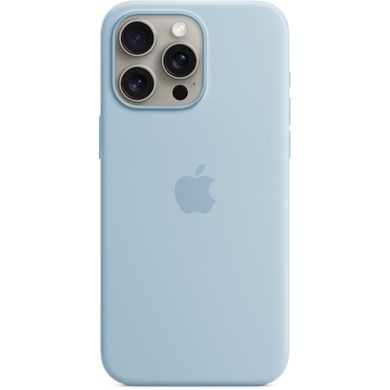 Чохол до мобільного телефона Apple iPhone 15 Pro Max Silicone Case with MagSafe - Light Blue,Model A3126 (MWNR3ZM/A)