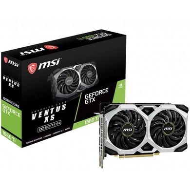 Відеокарта MSI GeForce GTX1660 Ti 6144Mb VENTUS XS OC (GTX 1660 Ti VENTUS XS 6G OC)