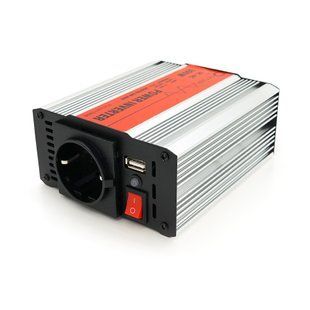 Інвертор напруги RITAR RSX-300, 12V / 220V, 300W з апроксимувати синусоїдою, 1xShuko, 1xUSB, клемні дроти, BOX, Q20