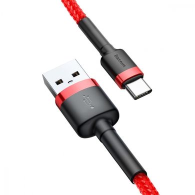 Дата кабель USB 2.0 AM to Type-C 2.0m 3A Gray-Black Baseus (CATKLF-CG1)