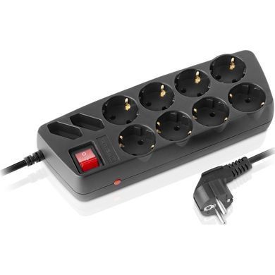 Мережевий фільтр живлення REAL-EL RS-Protect 505, 5m, black (EL122300046)