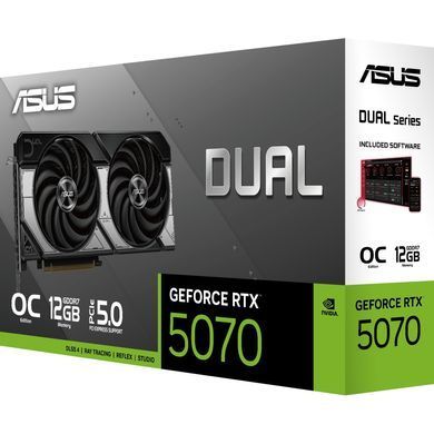 Відеокарта ASUS GeForce RTX5070 12Gb DUAL OC (DUAL-RTX5070-O12G)