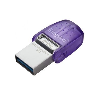 USB флеш накопичувач Kingston 64GB DataTraveler microDuo 3C USB 3.2/Type C (DTDUO3CG3/64GB)