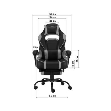 Крісло ігрове GT Racer X-2748 Black (X-2748 Fabric Black Suede)