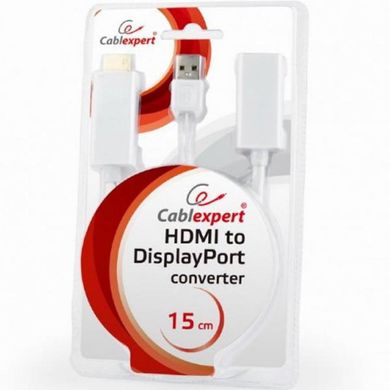 Перехідник HDMI на DisplayPort Cablexpert (DSC-HDMI-DP-W)