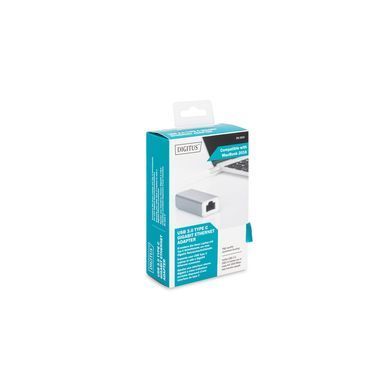 Перехідник USB-C to RJ45 Ethernet 1000Mbps Digitus (DN-3024)