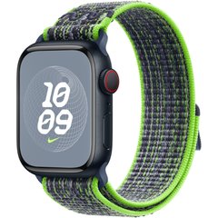 Ремінець до смарт-годинника Apple 45mm Bright Green/Blue Nike Sport Loop (MTL43ZM/A)