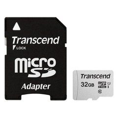 Карта пам'яті Transcend 32GB microSDHC class 10 UHS-I U1 (TS32GUSD300S-A)
