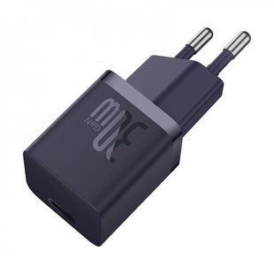 Зарядний пристрій Baseus GaN5 Fast Charger mini 1C 30W Purple (CCGN070705)