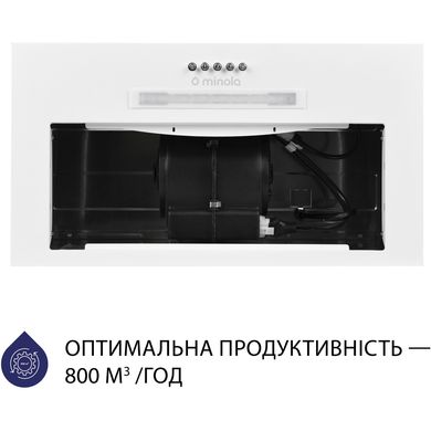 Витяжка кухонна Minola HBI 5323 WH 800 LED