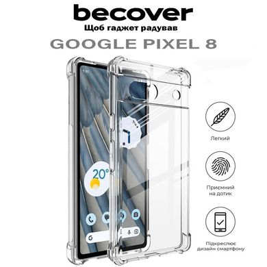 Чохол до мобільного телефона BeCover Anti-Shock Google Pixel 8 Clear (710597)