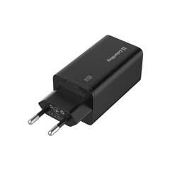 Зарядний пристрій ColorWay GaN3 Pro Power Delivery (USB-A + 2 USB TYPE-C) (65W) (CW-CHS039PD-BK)