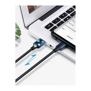 Дата кабель USB 2.0 AM to USB-C 0.5m 3.0A (18W) Nickel Plating US287 Black Ugreen (60115)