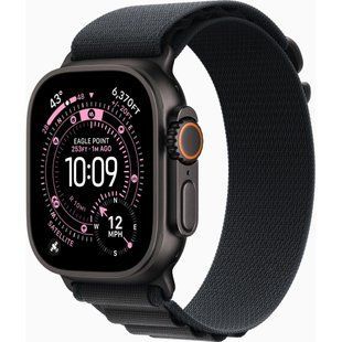 Смарт-годинник Apple Watch Ultra 3&nbsp;GPS + Cellular&nbsp;49mm&nbsp;Black Titanium Case with Black Alpine Loop - Small (MF0Q4QP/A)