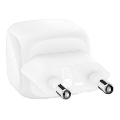 Зарядний пристрій Belkin USB-C PD30W PPS white (WCA008KQWH)