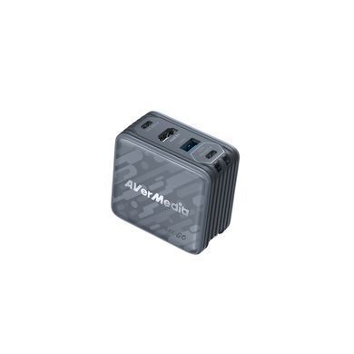 Зарядний пристрій AVerMedia GC313 CORE GO 100W 2хUSB-С 1хUSB-A 1xHDMI black (40AAGC313AWN)