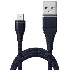 Дата кабель USB 2.0 AM to Micro 5P 1.2m 2A Black Grand-X (NM012BK)