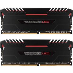 Модуль пам'яті для комп'ютера DDR4 16GB (2x8GB) 3000 MHz Vengeance LED Red Corsair (CMU16GX4M2C3000C15R)