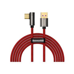 Дата кабель USB 3.1 AM to Type-C 2.0m CATCS 66W 90 Legend Series Elbow Red Baseus (CACS000509)